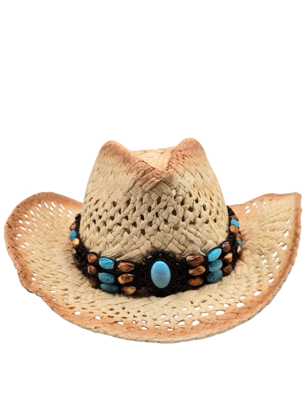 Unisex Western Sunshade Beach Straw Cowboy Hat